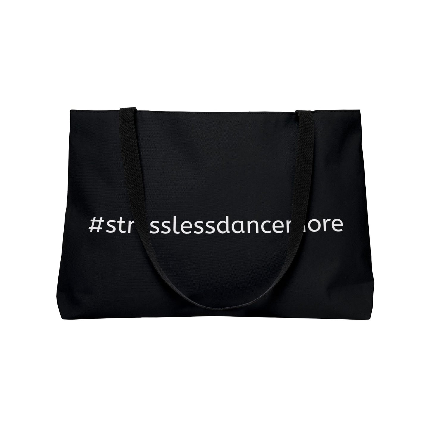Salsa With Jo Weekender Tote Bag — Dance Logo & "#stresslessdancemore" Travel Tote (Est. 2015)