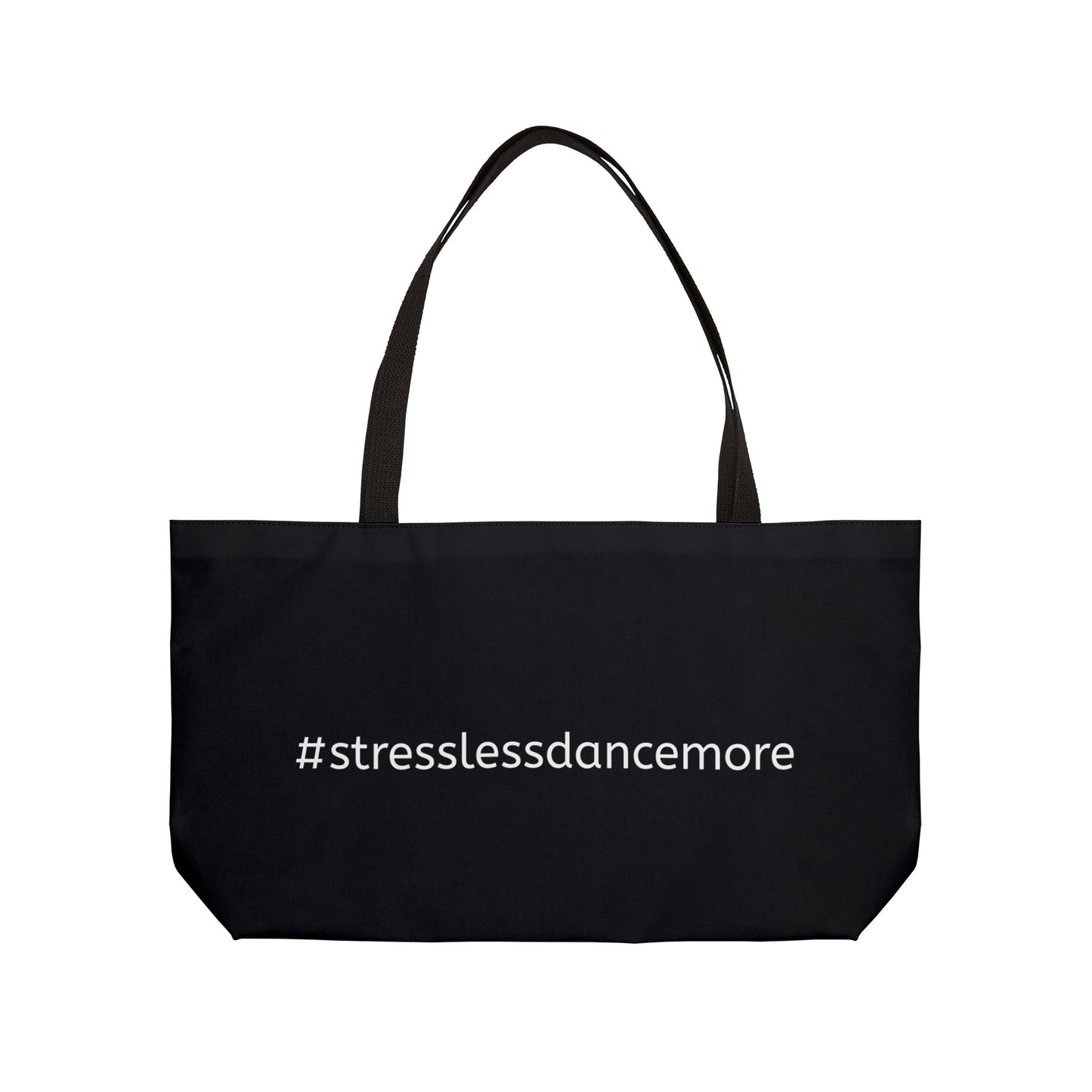 Salsa With Jo Weekender Tote Bag — Dance Logo & "#stresslessdancemore" Travel Tote (Est. 2015)