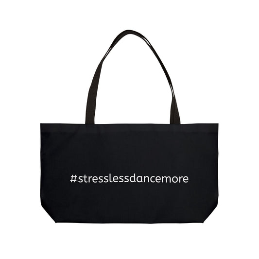 Salsa With Jo Weekender Tote Bag — Dance Logo & "#stresslessdancemore" Travel Tote (Est. 2015)